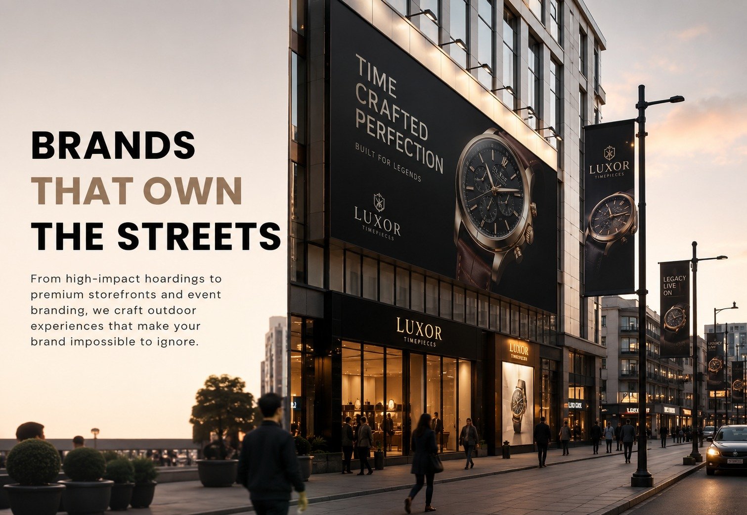 Outdoor advertising visibility visual